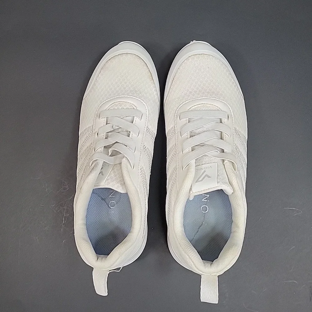 Vionic Shay Women's Walking Sneakers White Orthopedic Comfort Shoes 7.5
